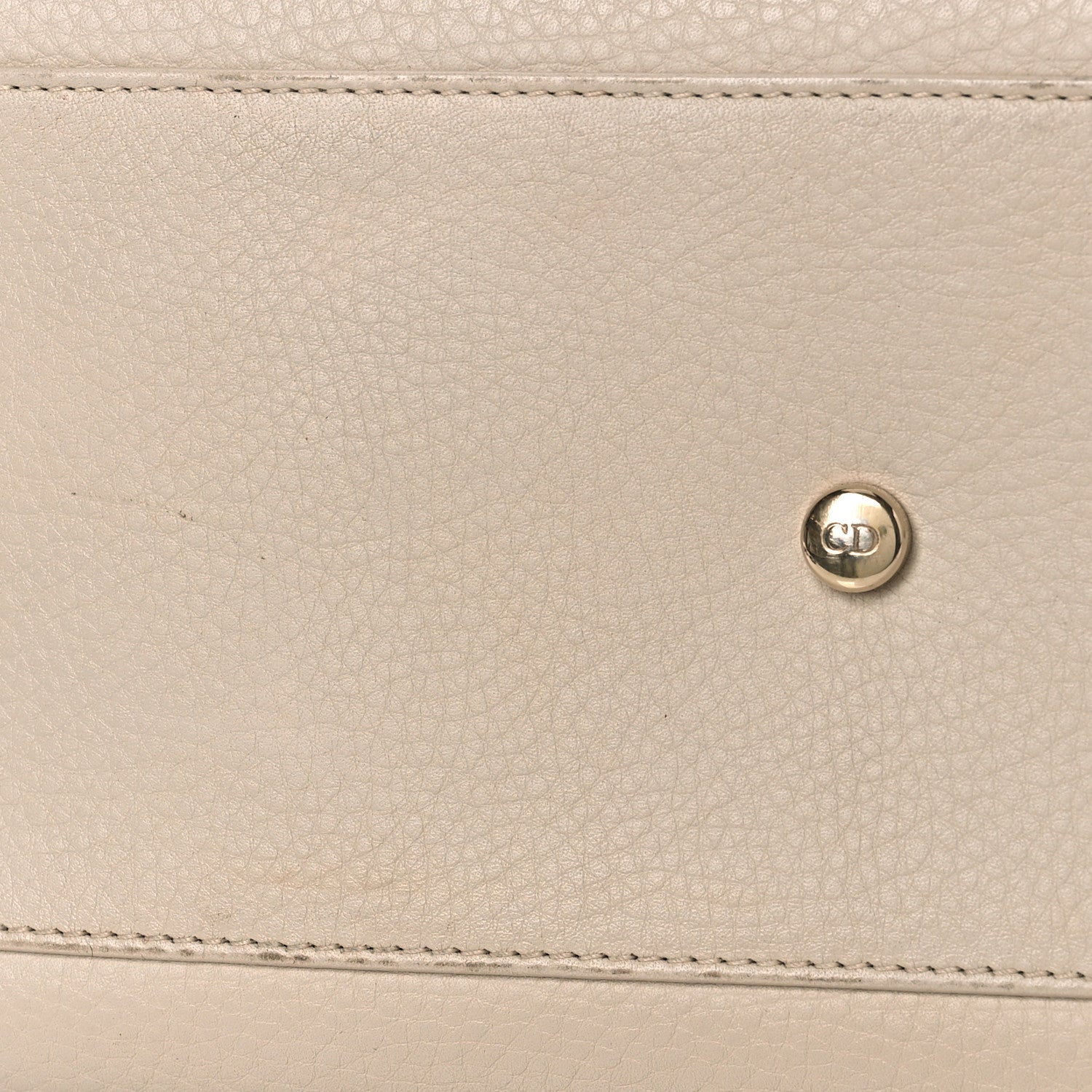 Christian Dior Calfskin Granville Tote Beige Yellow 10 of 19