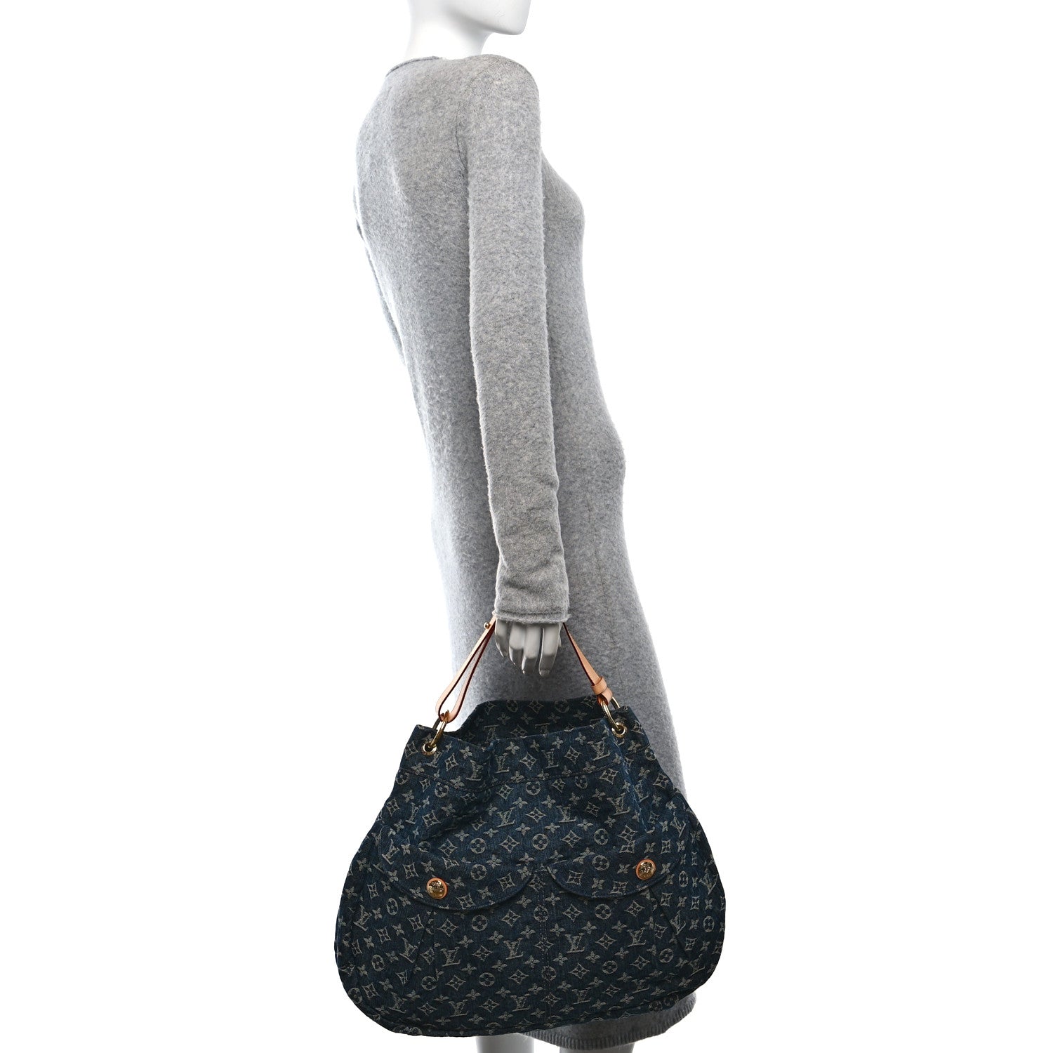 Louis Vuitton Denim Daily GM Gris Blue 2 of 10
