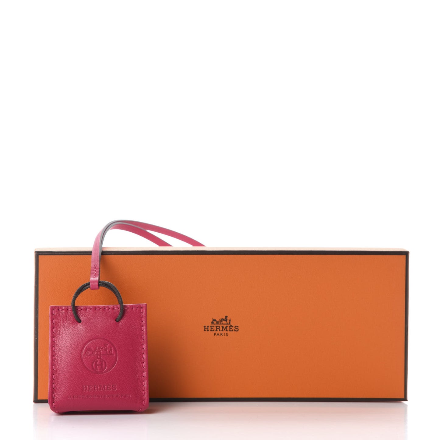 Milo Lambskin Swift Shopping Bag Charm Rose Mexico
