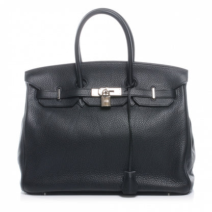 Hermes Taurillon Clemence Birkin 35 Black 1 of 10