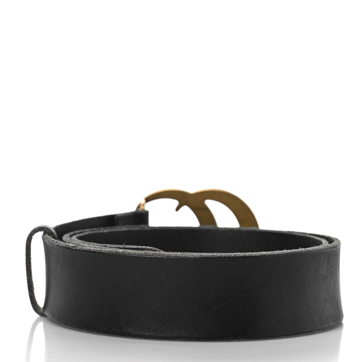 Gucci Faded Calfskin Double G 40mm Belt 85 34 Black 2 of 5