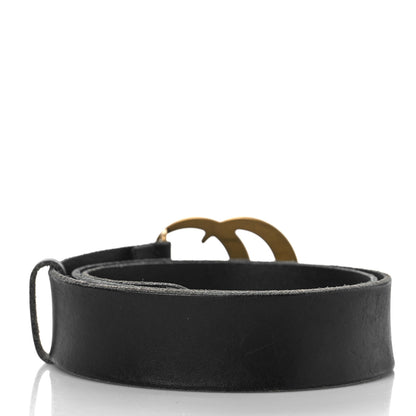 Gucci Faded Calfskin Double G 40mm Belt 85 34 Black 2 of 5