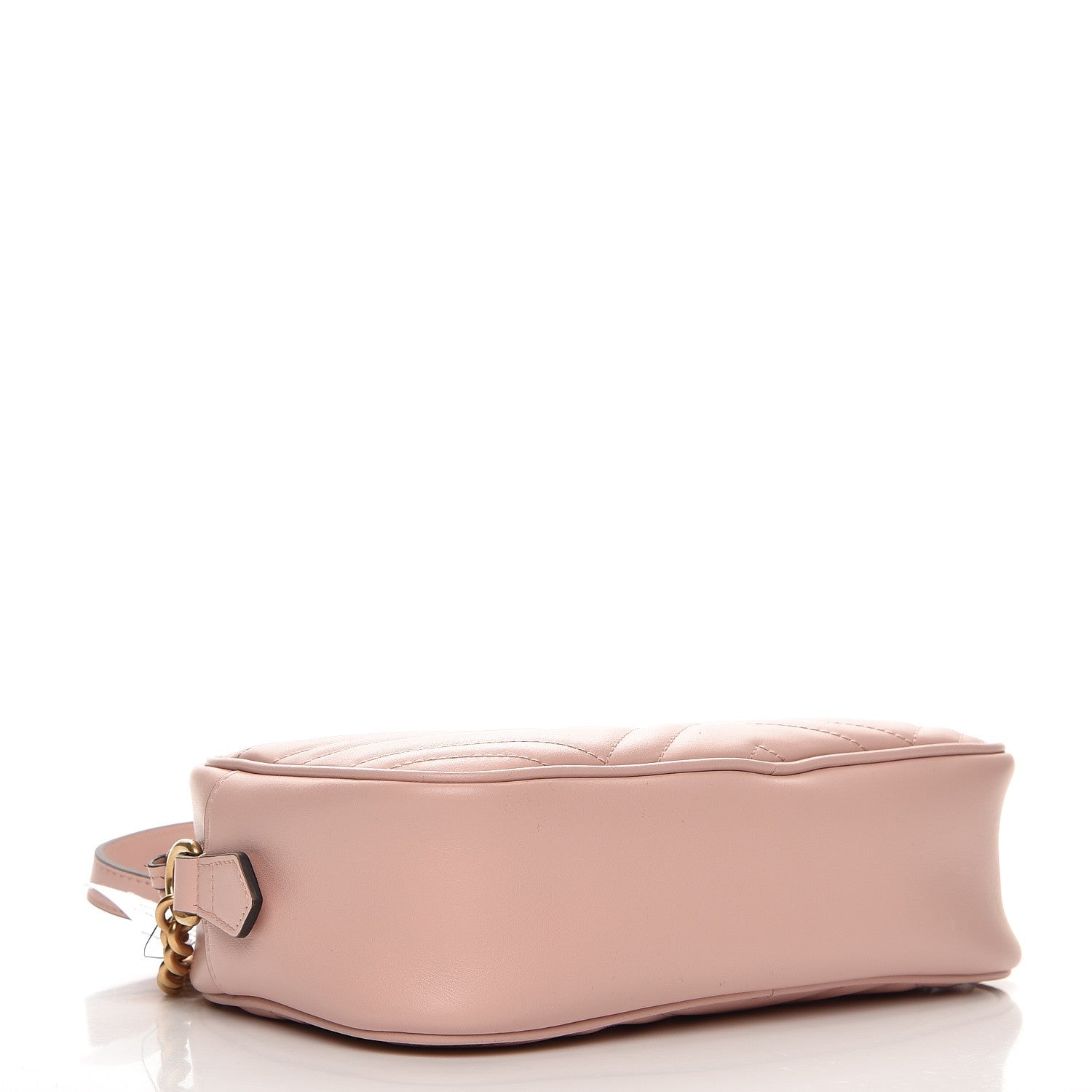 Gucci Calfskin Matelasse Small GG Marmont Chain Shoulder Bag Perfect Pink 4 of 7