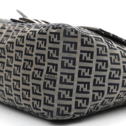 Fendi Zucchino Mama Baguette Navy 8 of 12