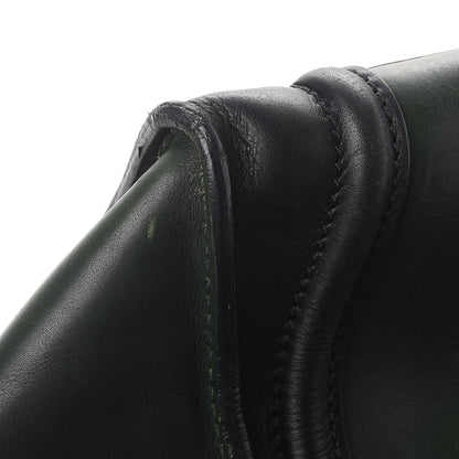 Celine Smooth Calfskin Mini Bi-Color Luggage Forest Black 9 of 18