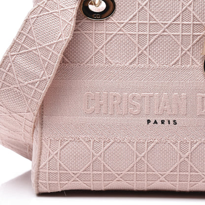 Christian Dior Canvas Embroidered Medium Lady D-Lite Bois De Rose 8 of 9