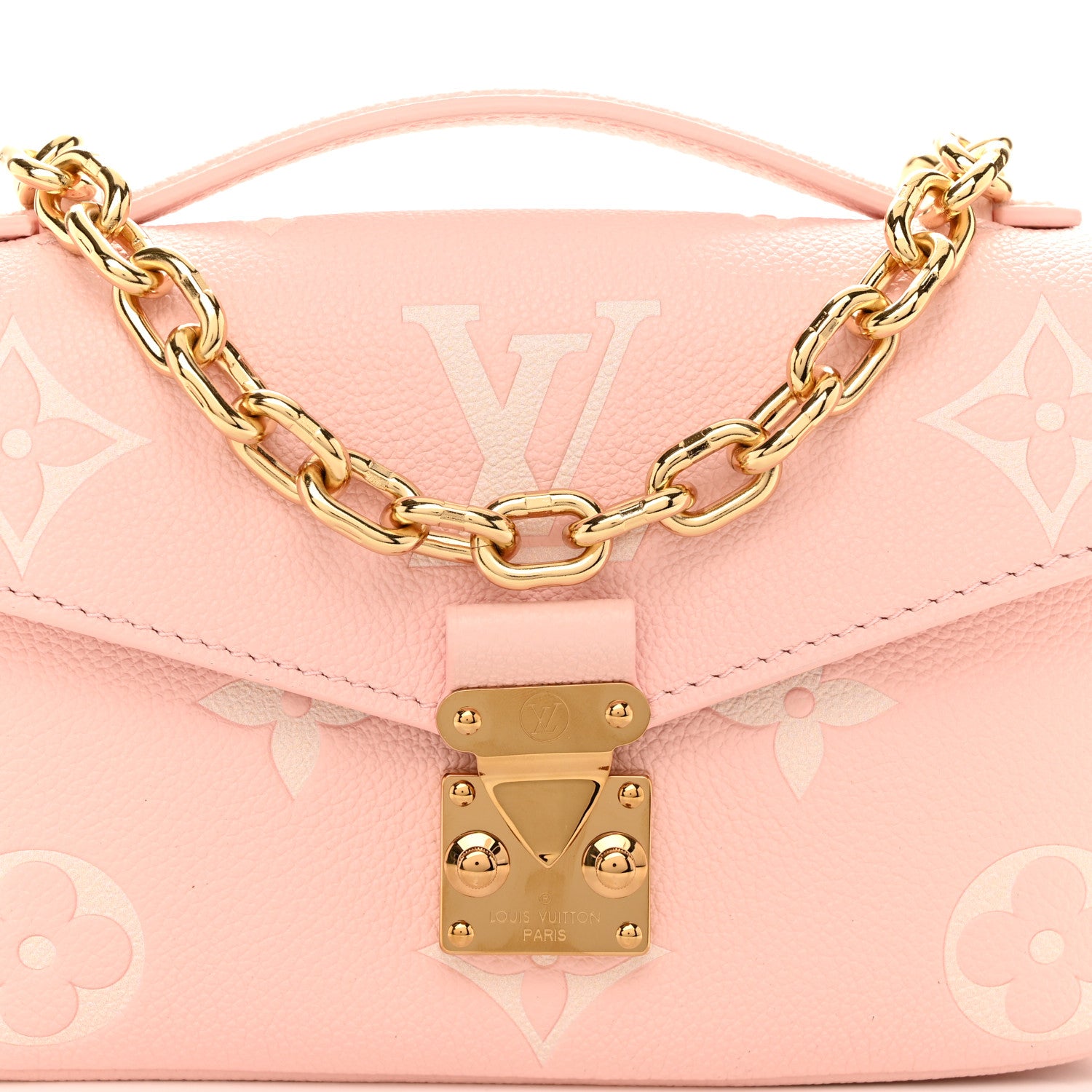 Louis Vuitton Empreinte Monogram Giant Pochette Metis East West Pink Beige 7 of 10