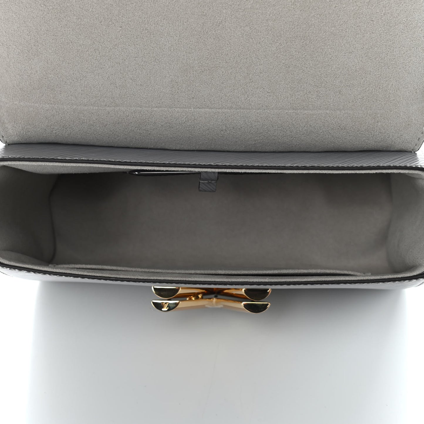 Epi Wild At Heart Twist Shoulder Bag MM Gray