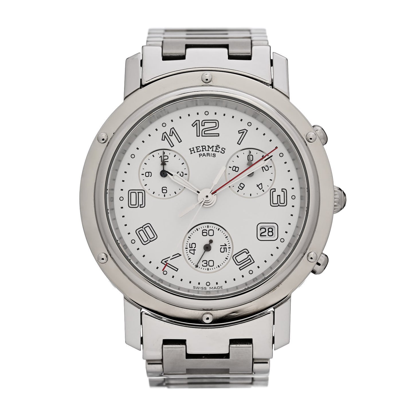 Stainless Steel 38mm Clipper Chronograph Quartz Watch