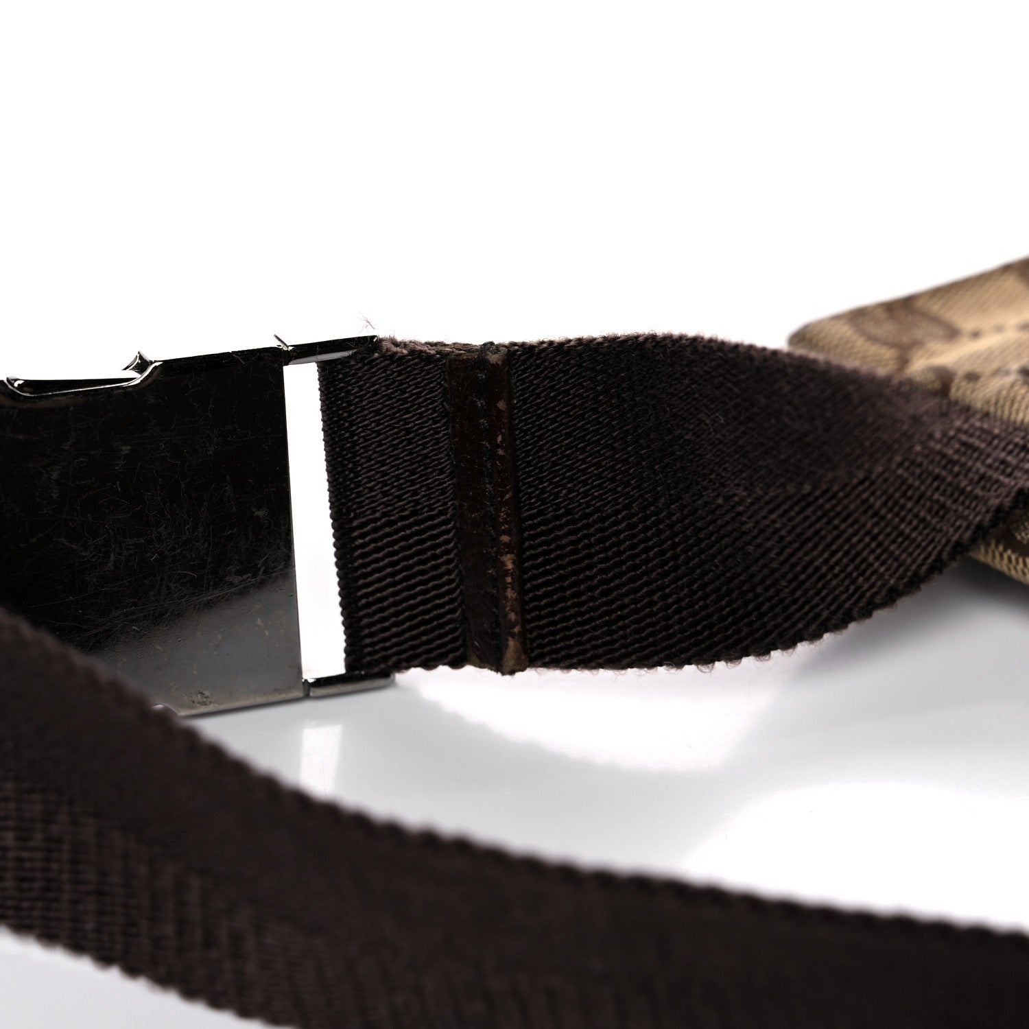 Gucci GG Plus Monogram Double Pocket Belt Bag Dark Brown 20 of 21