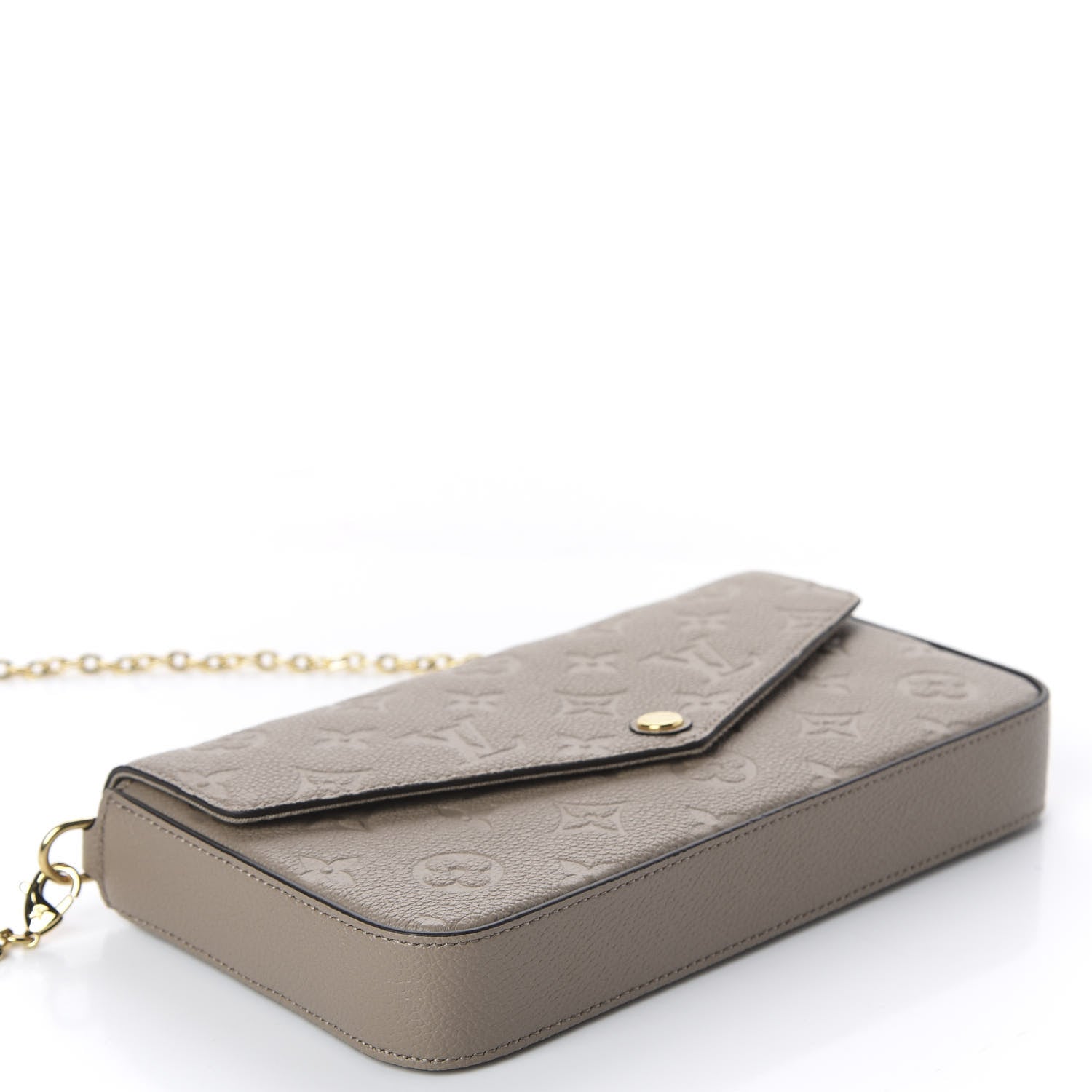Louis Vuitton Empreinte Pochette Felicie Chain Wallet Tourterelle 3 of 10