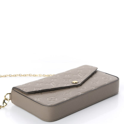 Louis Vuitton Empreinte Pochette Felicie Chain Wallet Tourterelle 3 of 10