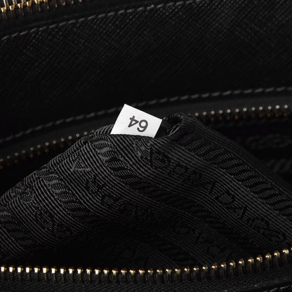Prada Saffiano Large Galleria Double Zip Tote Black 6 of 8