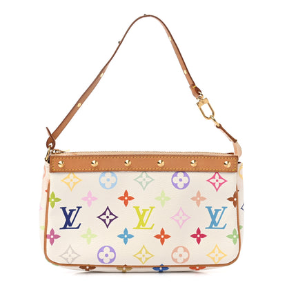 Louis Vuitton Monogram Multicolor Pochette Accessories White 1 of 10