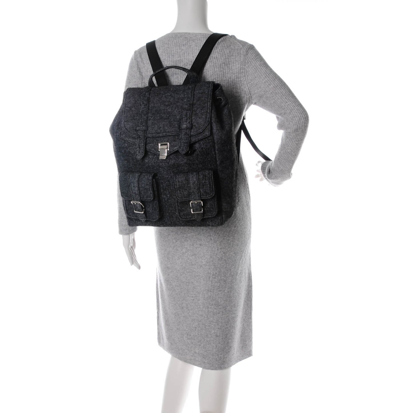 Melange Felt Buffalo PS1 Backpack Charcoal