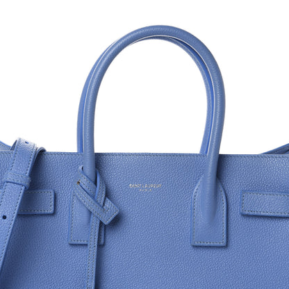 Saint Laurent Grained Calfskin Baby Sac De Jour Blue Clair 12 of 12