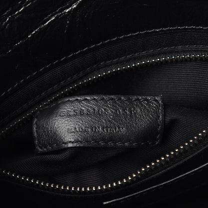 Saint Laurent Crinkled Calfskin Matelasse Monogram Niki Chain Wallet Black 7 of 9