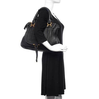Chloe Calfskin Medium Marcie Satchel Black 2 of 9