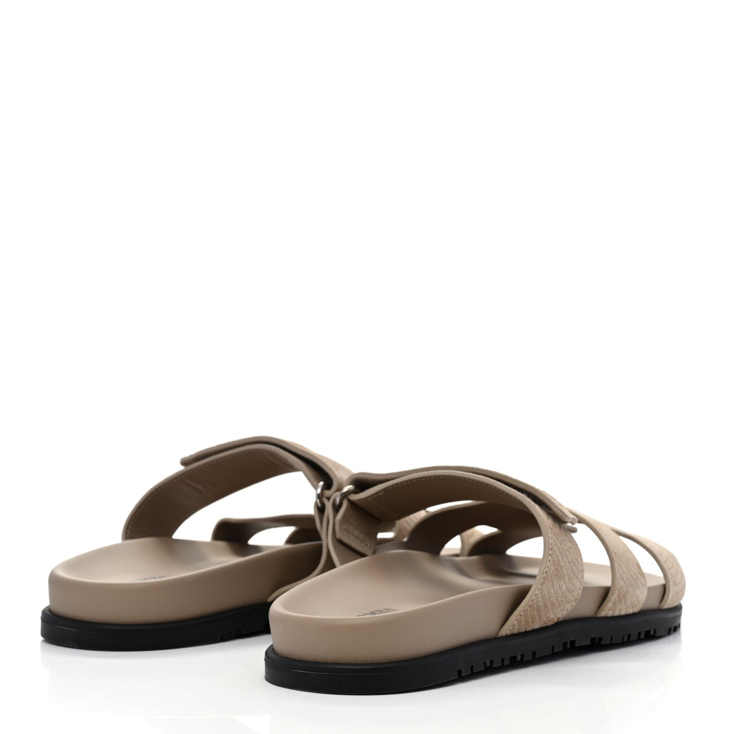 Suede Goatskin Chaine d'Ancre Womens Chypre Sandals 41 Beige Sable