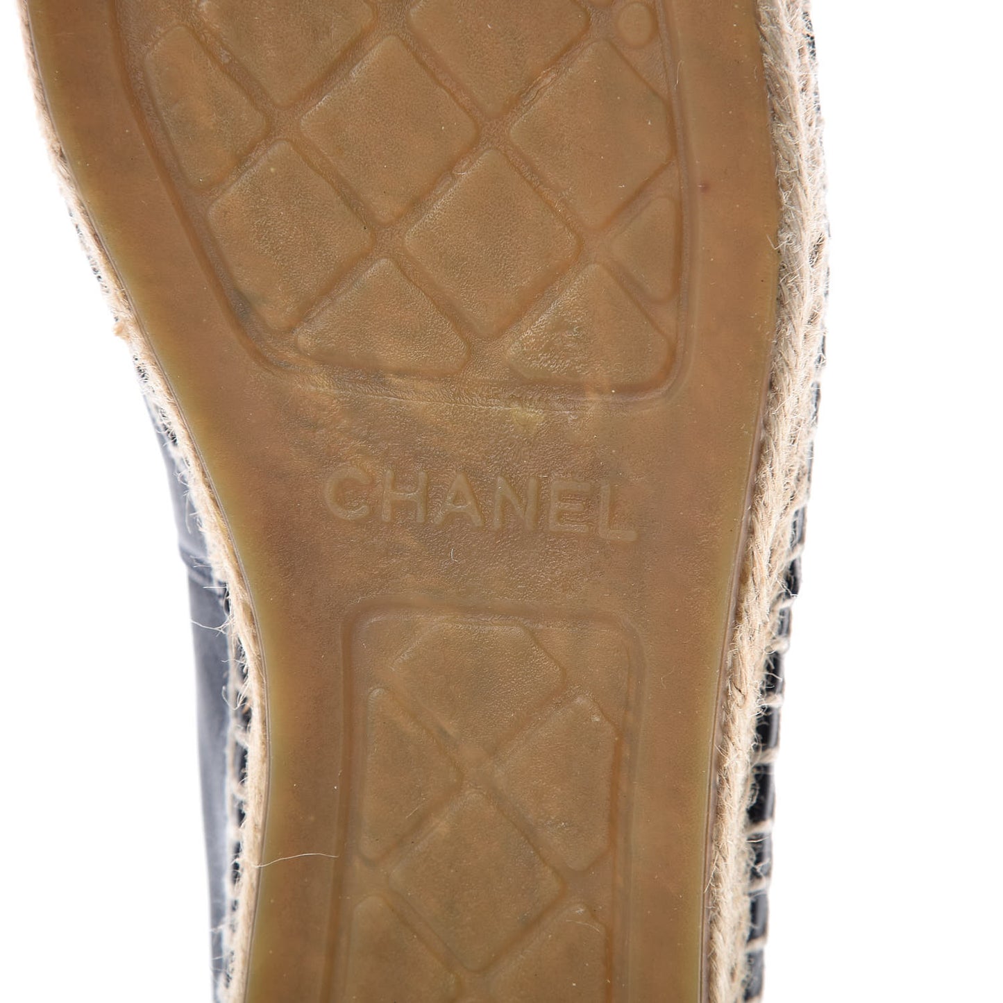 Lambskin CC Espadrilles 38 Navy Black
