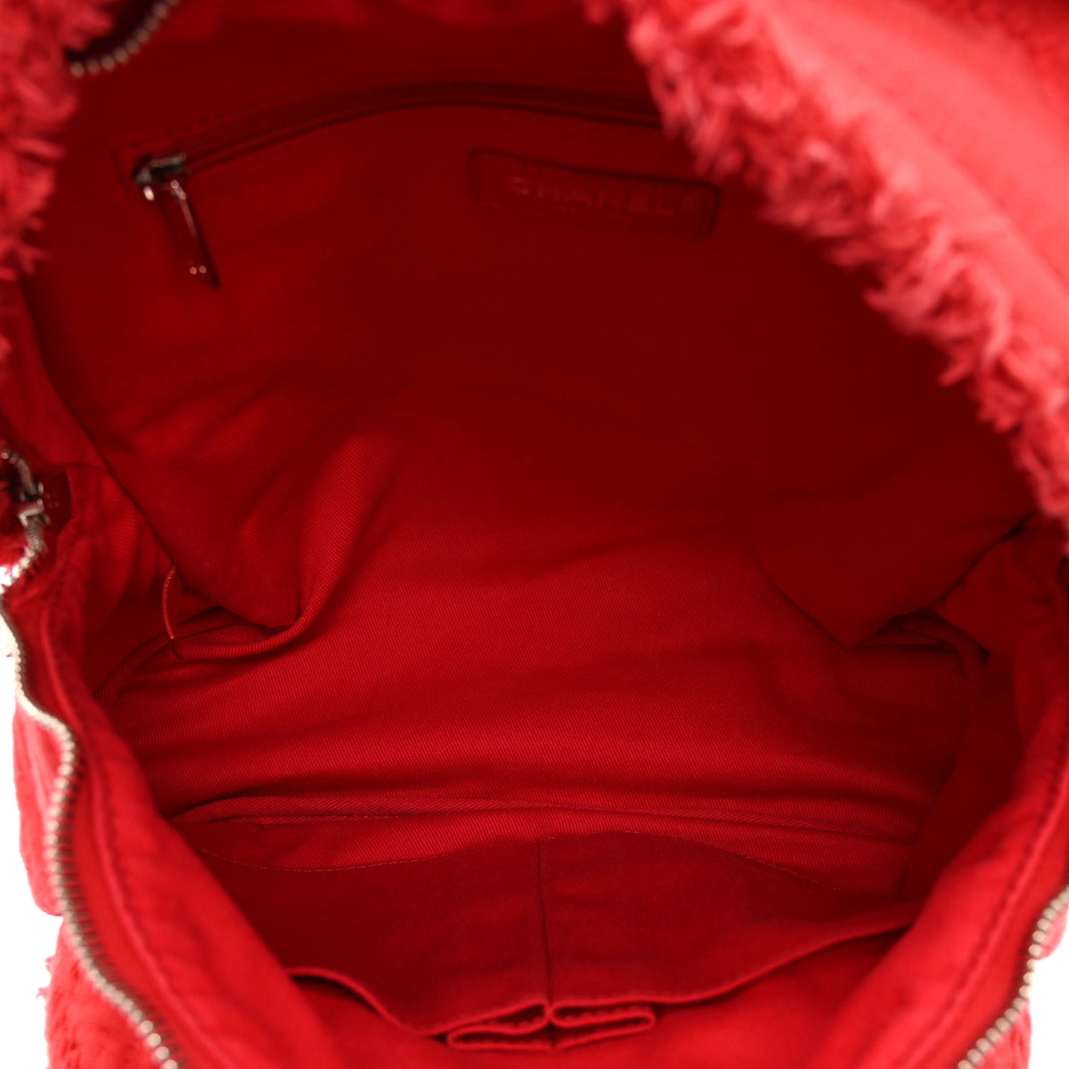 Canvas Double Face Backpack Red