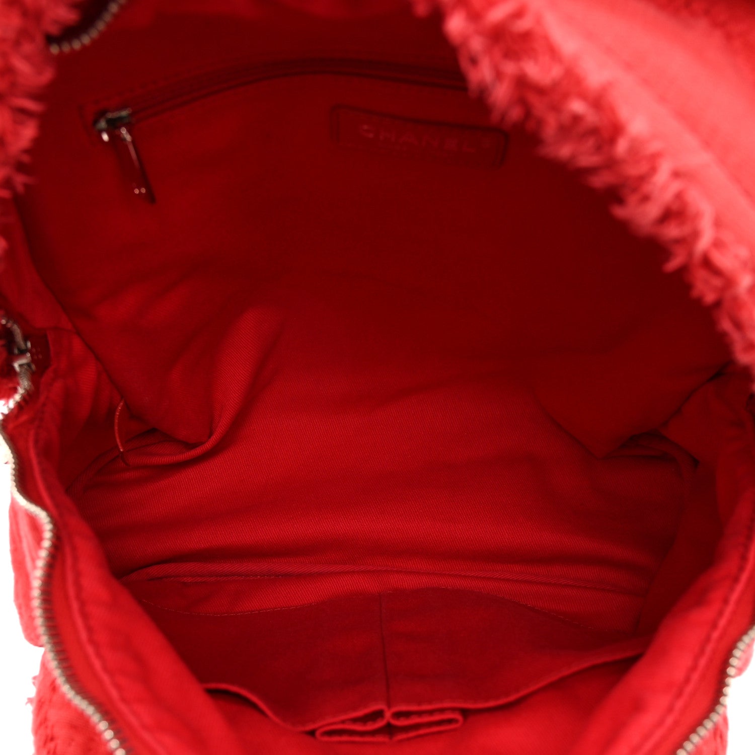 Chanel Canvas Double Face Backpack Red 5 of 10