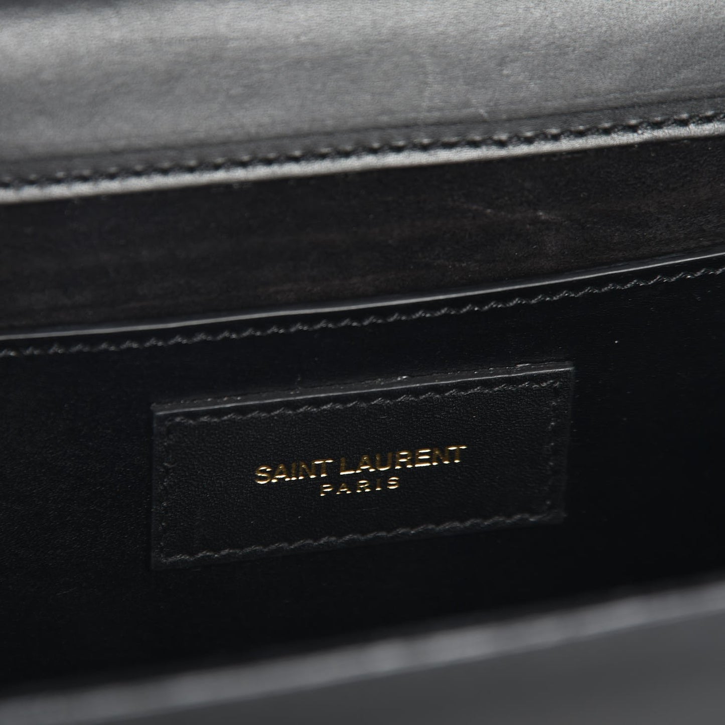 Smooth Calfskin Medium Classic Monogram Kate Tassel Satchel Black