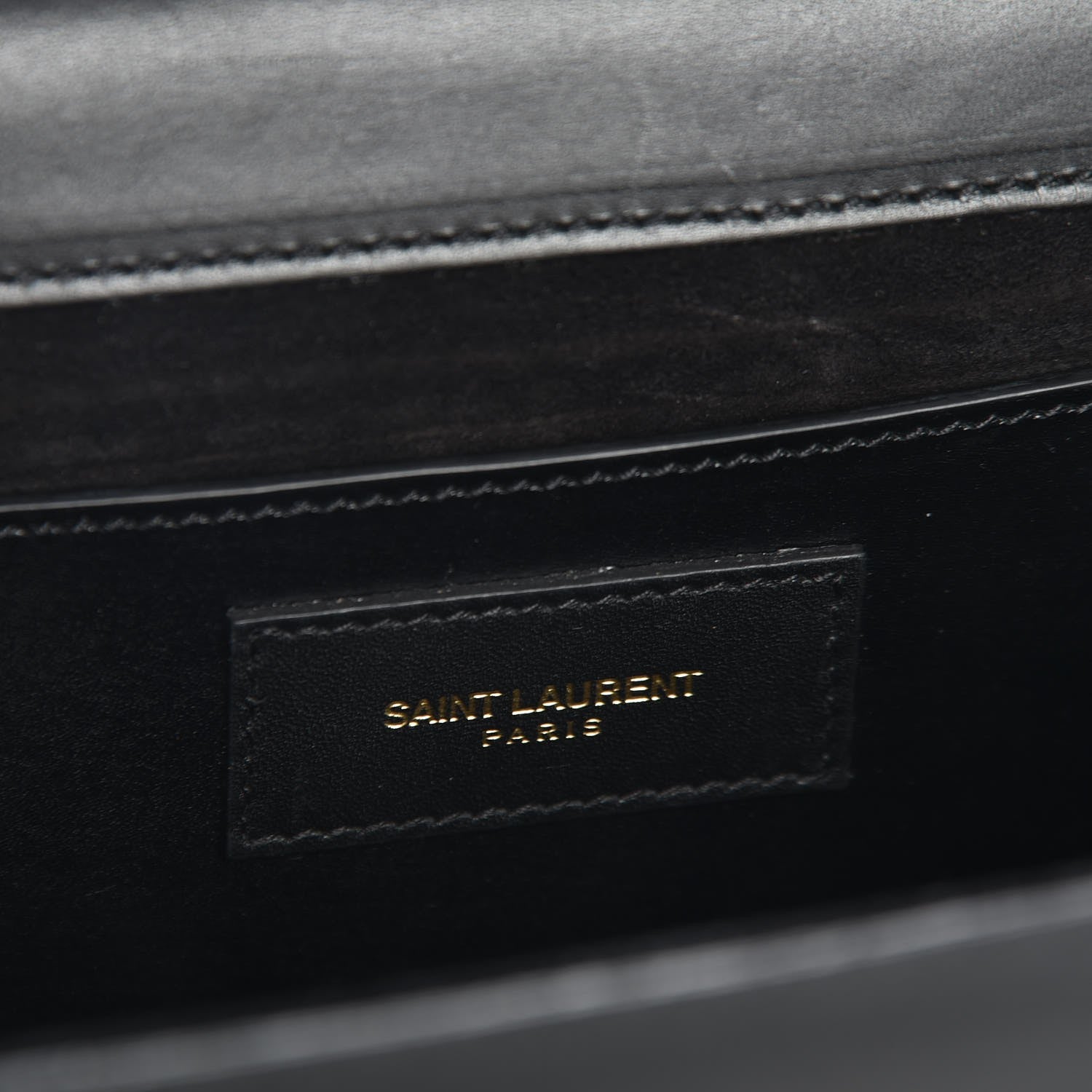 Saint Laurent Smooth Calfskin Medium Classic Monogram Kate Tassel Satchel Black 6 of 7