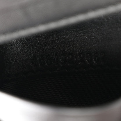 Gucci Calfskin Matelasse GG Marmont Card Case Wallet Black 7 of 8
