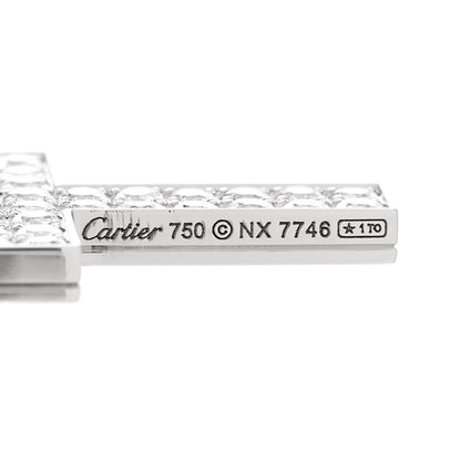 Cartier 18K White Gold Diamond Croix One More Cross Pendant 4 of 6