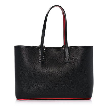 Christian Louboutin Calfskin Spikes Small East West Cabata Tote Black 2 of 12