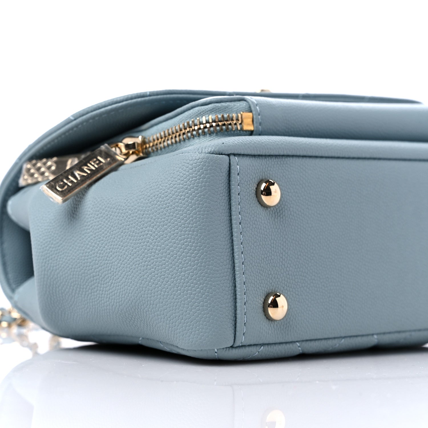 Chanel Caviar Quilted Small Business Affinity Flap Blue 7 of 9