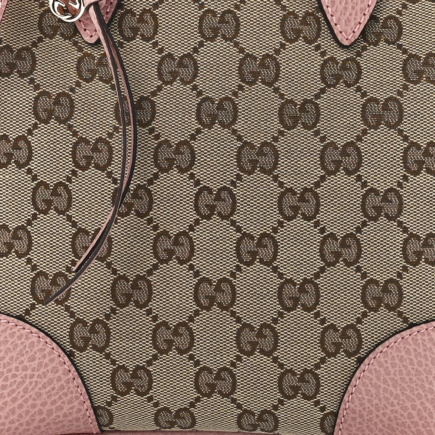 Monogram Small Bree Tote Beige Soft Pink
