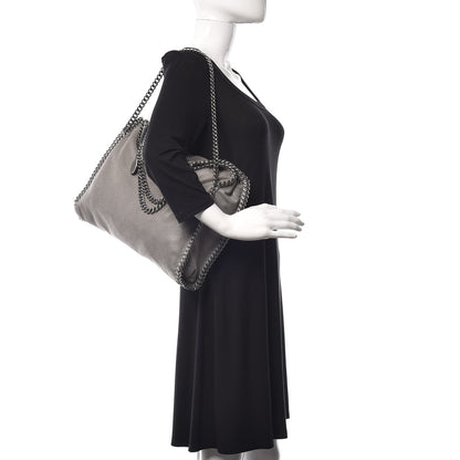 Stella McCartney Shaggy Deer Falabella Fold Over Tote Grey 2 of 12