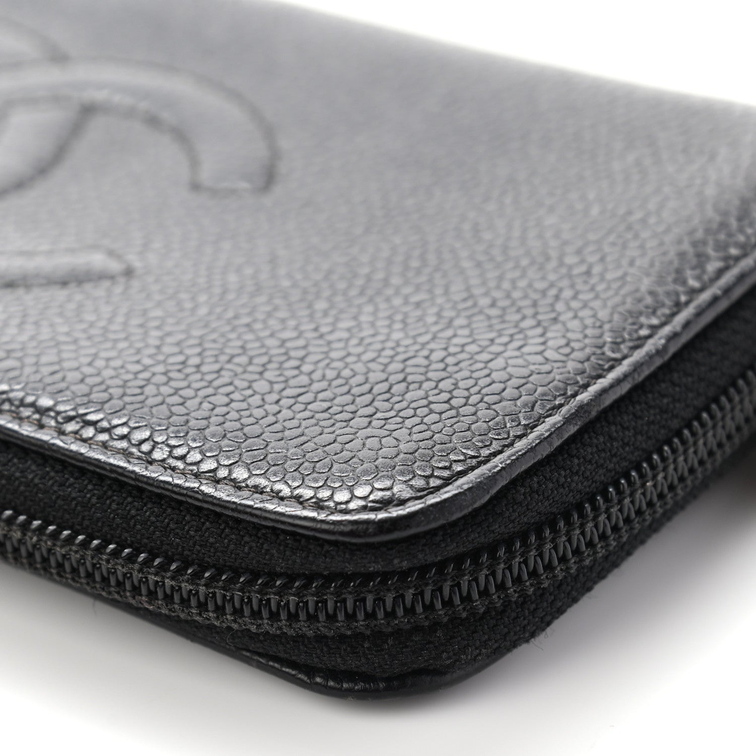 Chanel Caviar Large Timeless CC Zip Around Wallet Black 18 of 18
