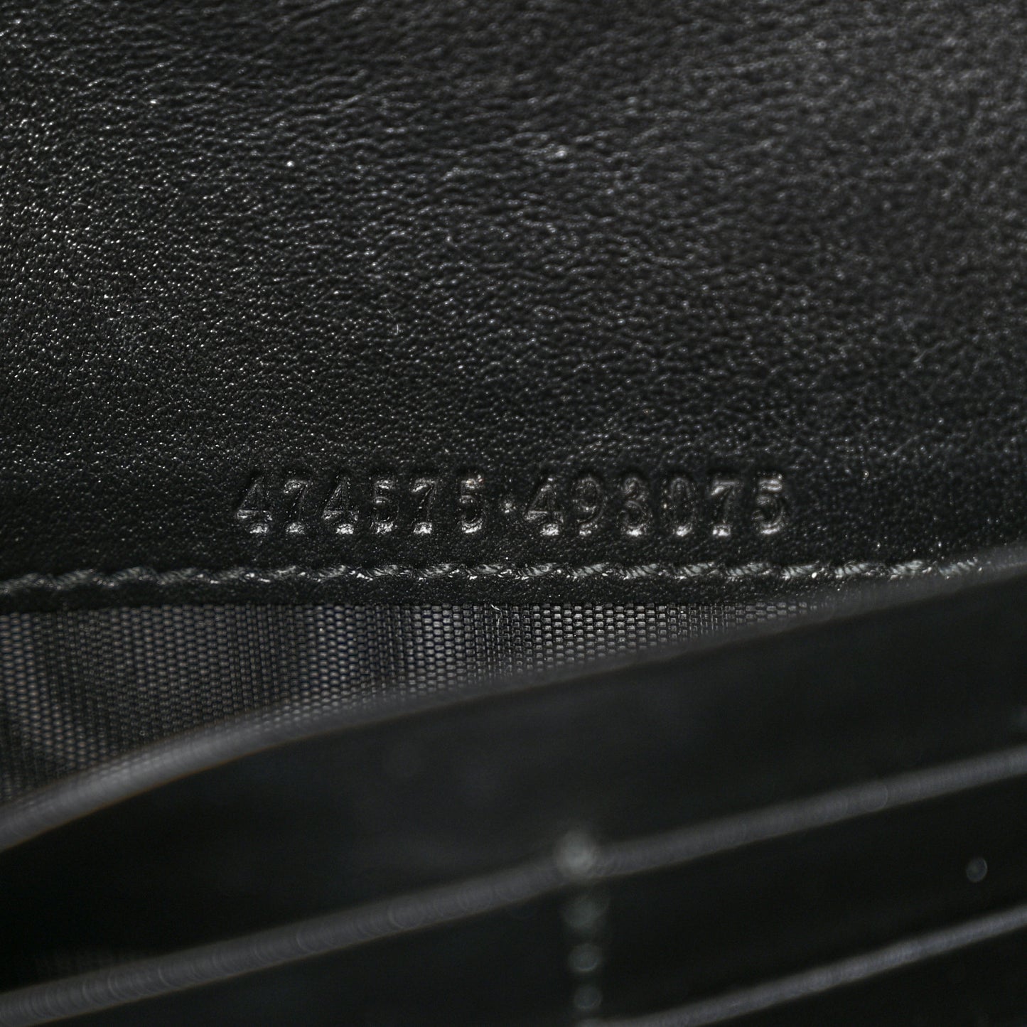 Calfskin Matelasse GG Marmont Chain Wallet Black