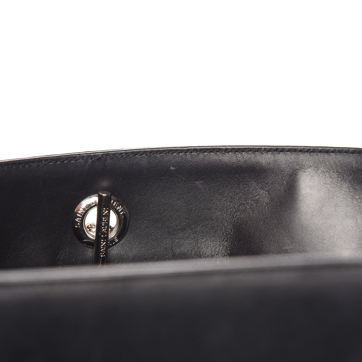 Calfskin Classic Monogram Shopping Bag Black