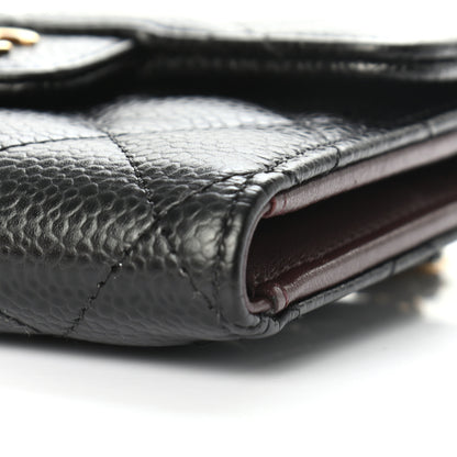 Chanel Caviar Quilted Compact Flap Wallet Black 8 of 8