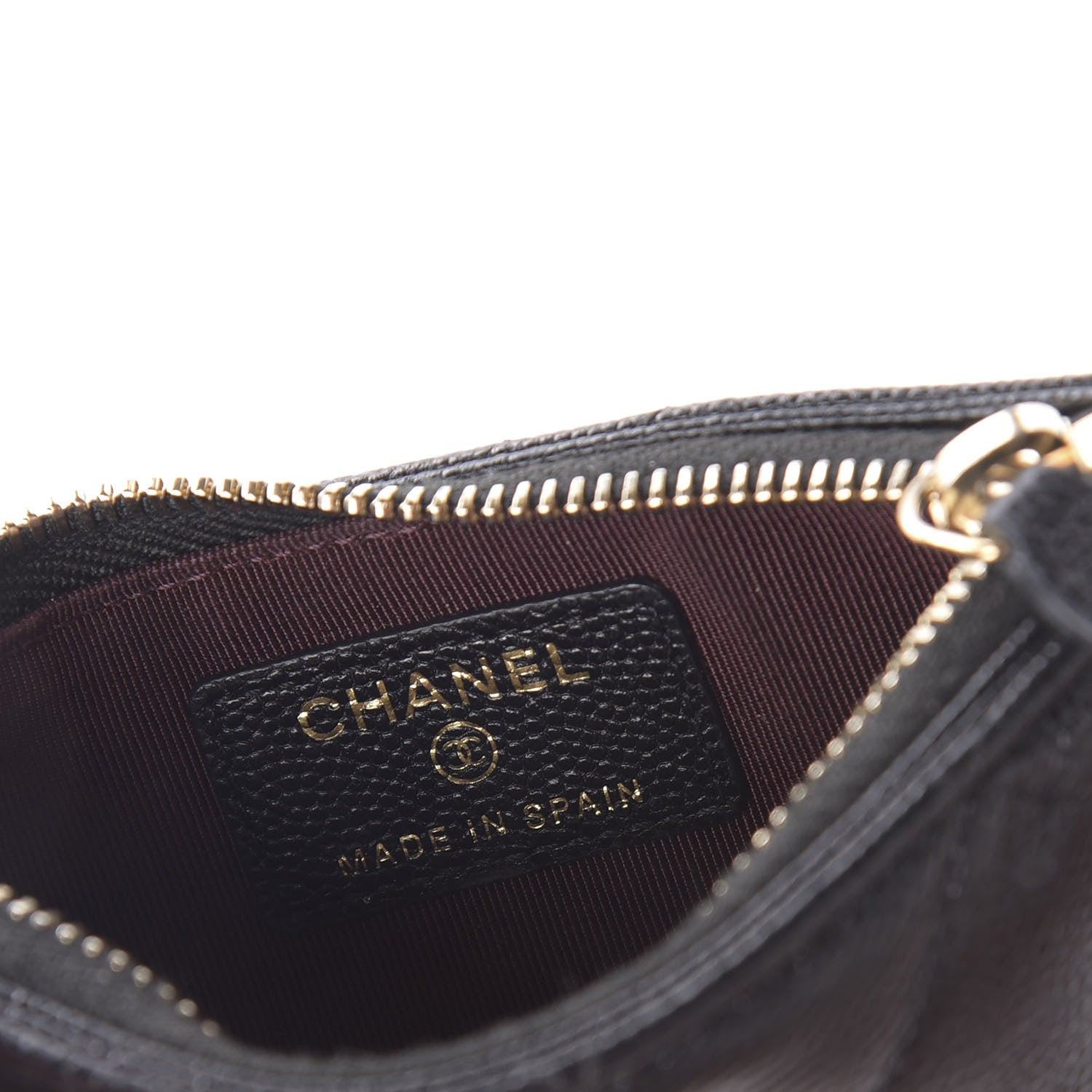 Chanel Caviar Quilted Flap Zip Card Holder Black 8 of 11