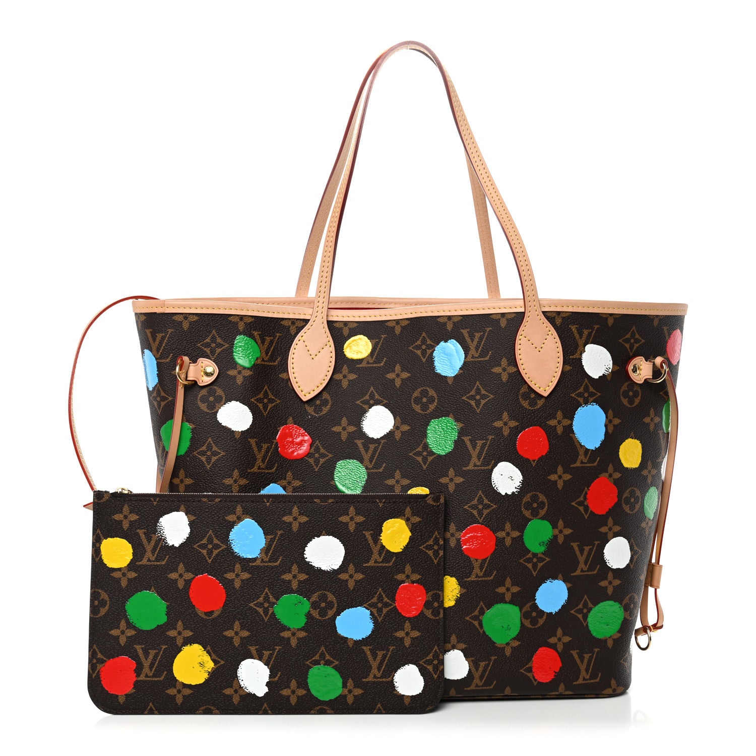 Louis Vuitton LV X YK Monogram Dots Neverfull MM 3 of 11