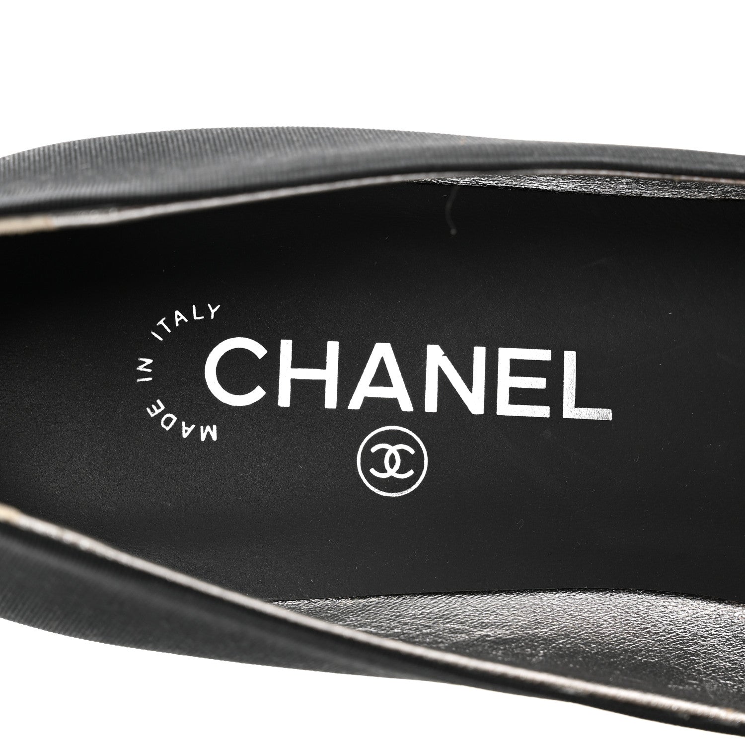 Chanel Grosgrain Camellia Pumps 39.5 Black 7 of 8