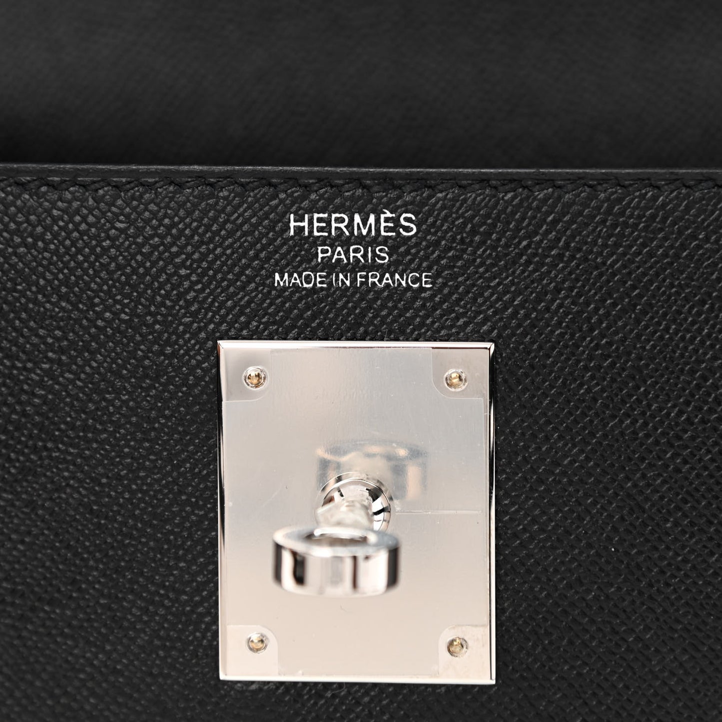 Madame Calfskin Kelly Retourne 28 Black