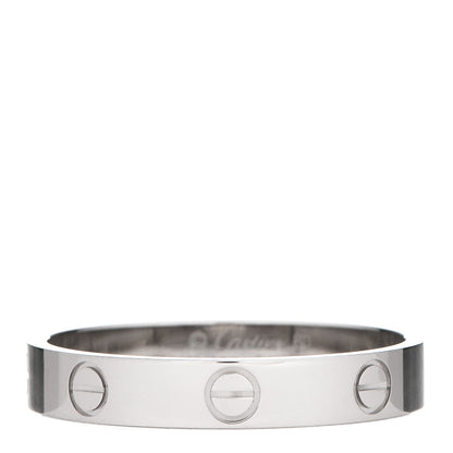 Cartier 18K White Gold 3.5mm LOVE Wedding Band Ring 60 9 1 of 4
