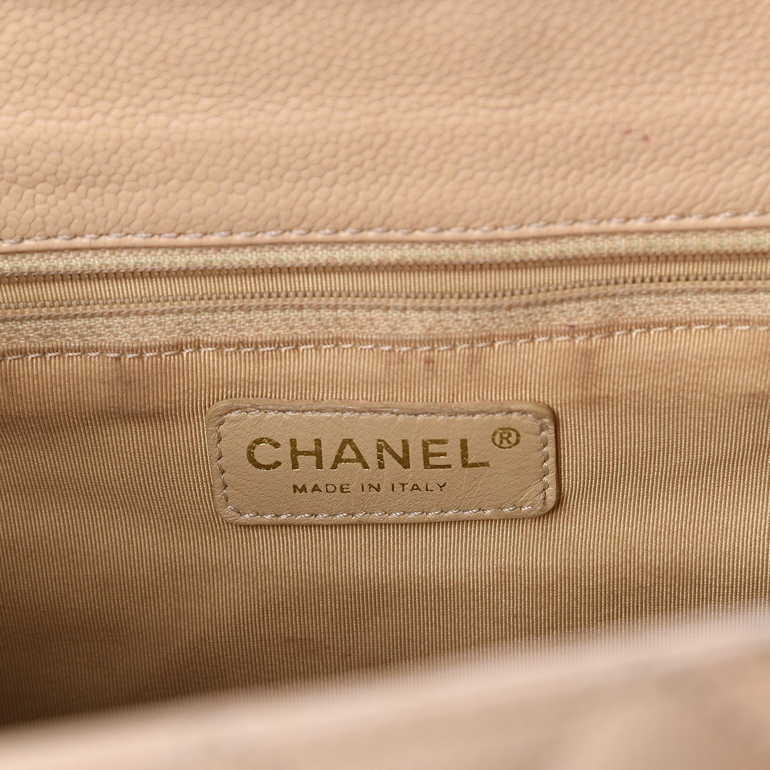 Chanel Caviar Quilted Grand Shopping Tote GST Beige 5 of 10