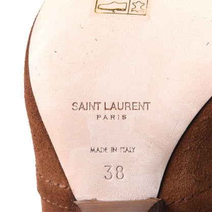 Saint Laurent Suede Twine Soho Niki 105 Thigh High Boots 38 Light Land 8 of 8
