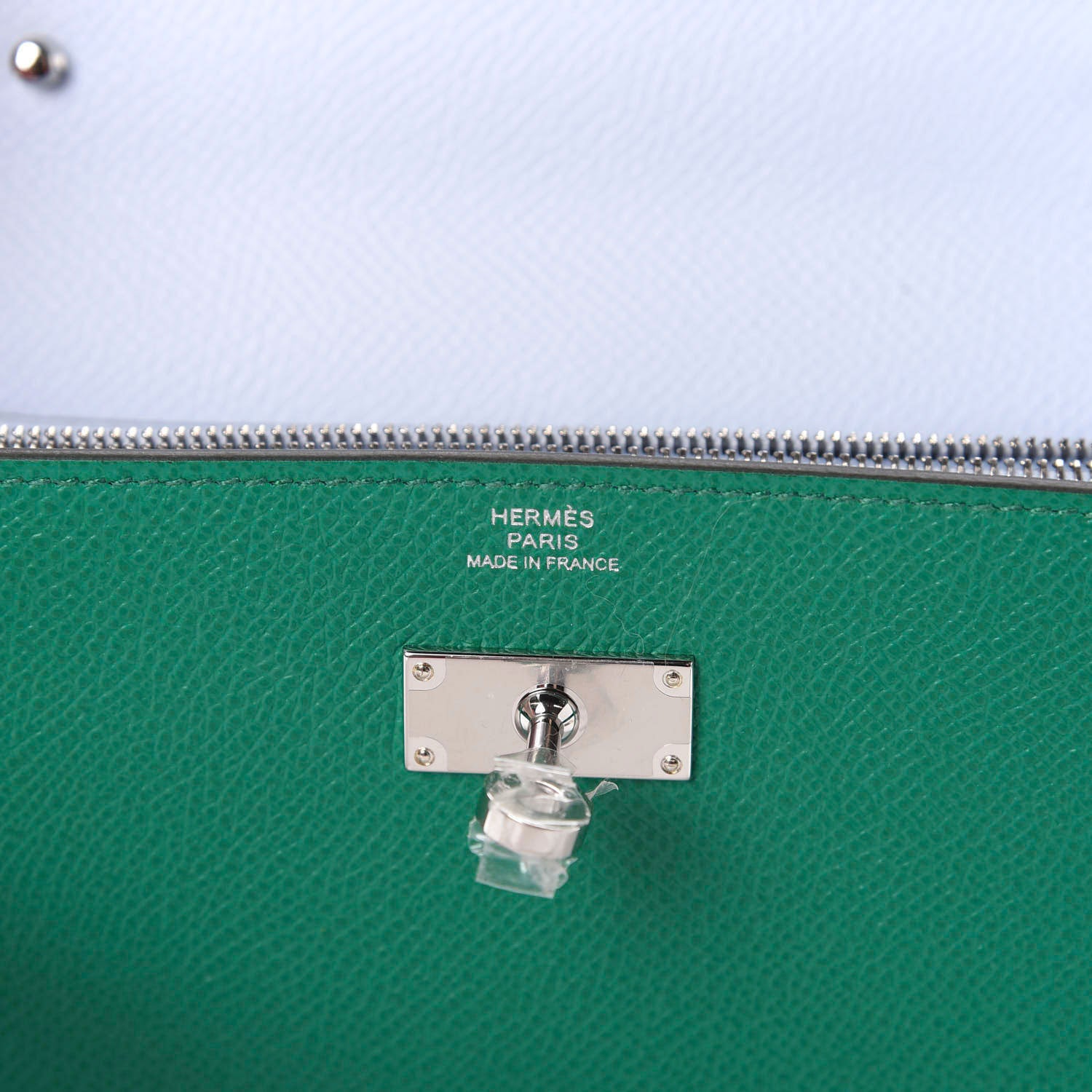 Hermes Epsom Kelly Wallet To Go Vert Jade Bleu Brume 9 of 10