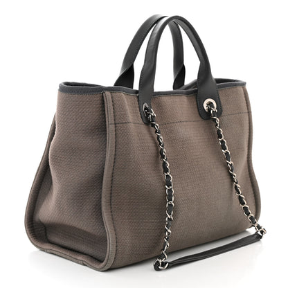 Chanel Mixed Fibers Small Deauville Tote Grey 4 of 11
