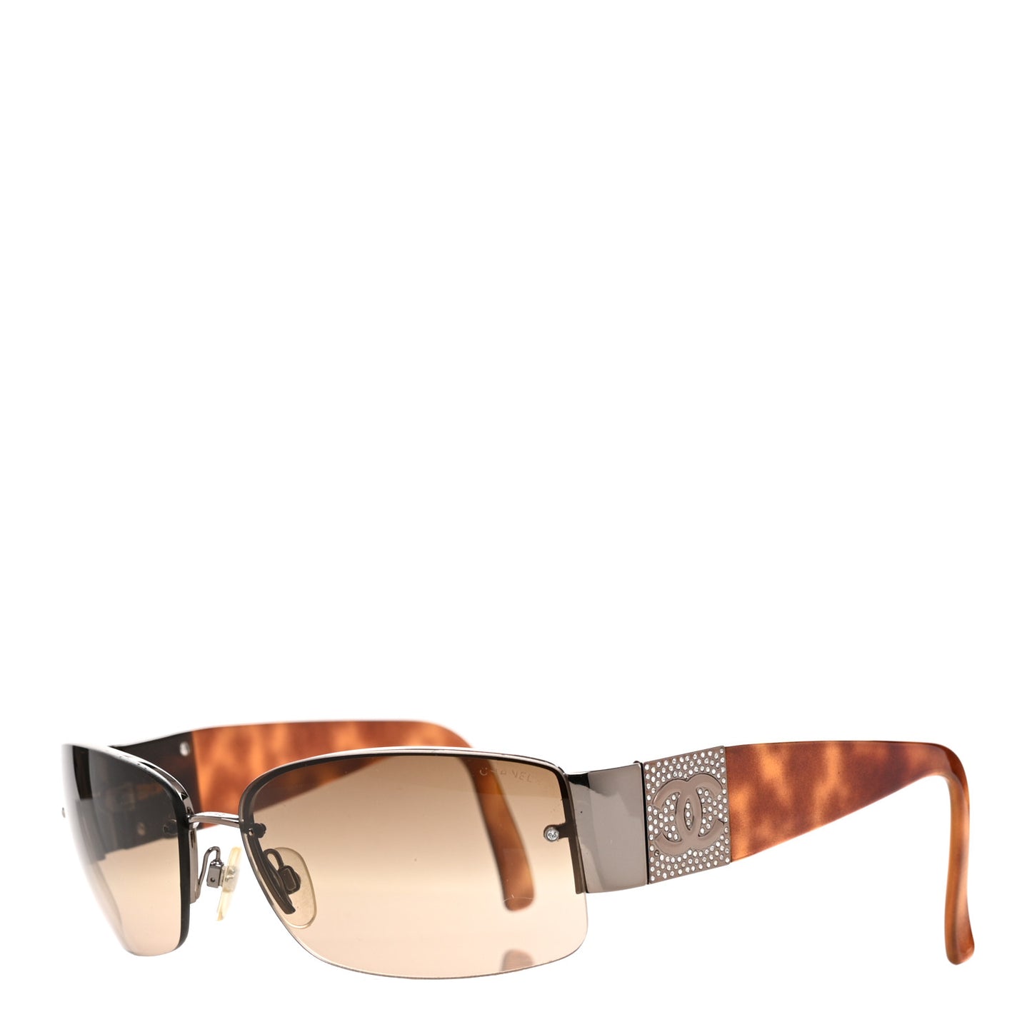 Crystal CC Sunglasses 4117-B Tortoise