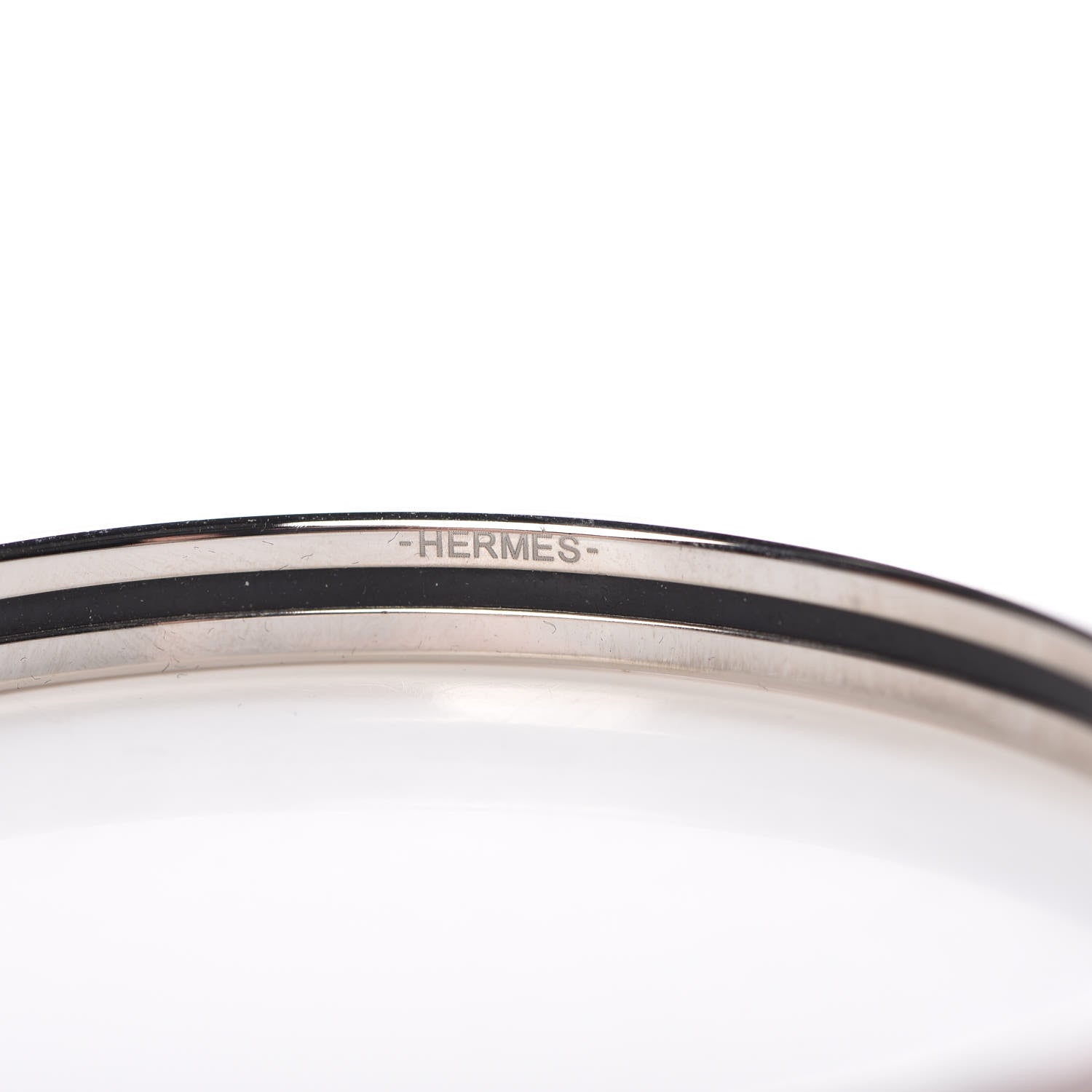 Hermes Enamel Printed Extra Narrow Bracelet 62 4 of 6