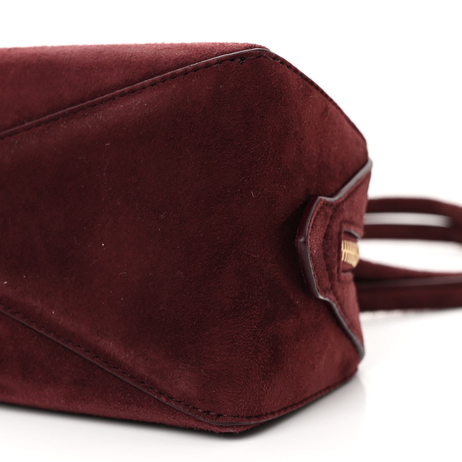 Alaia Suede Goatskin Medium Le Teckel Bag Rouge Grenat 10 of 10